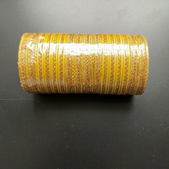 😍🐲 Mustard light green & gold bangles - Picture 3 of 3